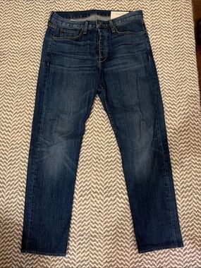 Rag & Bone Fit 2 Men's Dark Blue Straight-Leg Jeans